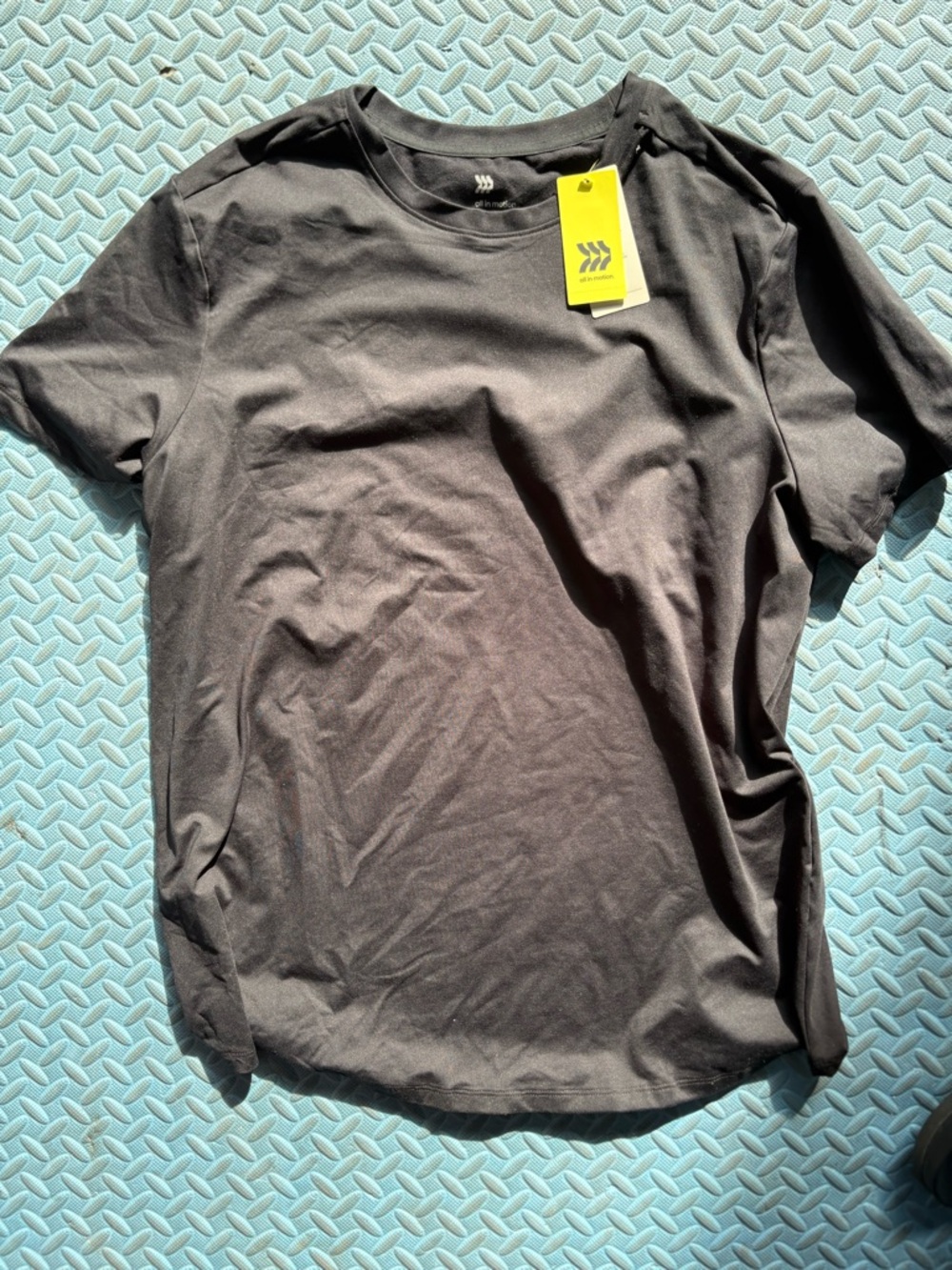 all in motion Black Short Sleeve Crew Tee